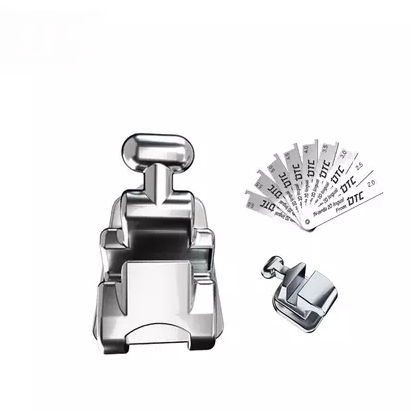 Orthodontie Bracket / Metall - L73-17 - Hangzhou DTC Medical Apparatus - lingual / Mini / rechteckig