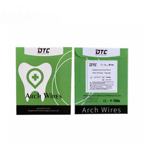 Runder kieferorthopädischer Draht - S111-12U - Hangzhou DTC Medical Apparatus - rechteckig / Edelstahl