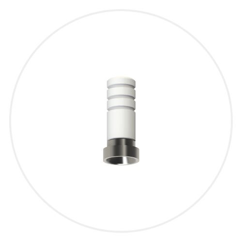 Implantat-Abutment / POM - MU0502 - Vulkan Implants - CoCr / mit Außenverbindung / gerade