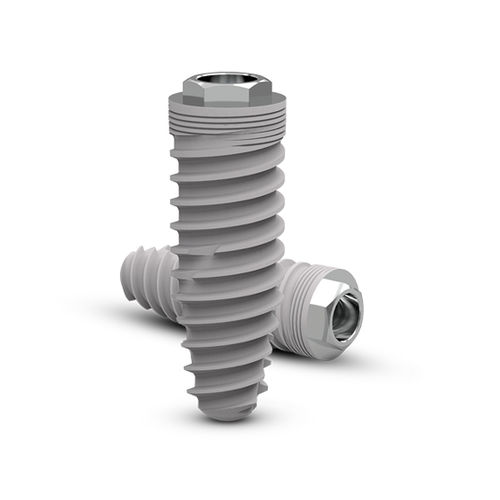 Konisches Zahnimplantat - ZM1® - Ziacom Medical - Titan / äußeres Sechseck