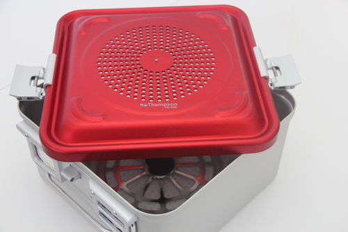 Sterilisationscontainer für Instrumente - 10-546 - Thempson - perforiert / nicht perforiert / Aluminium