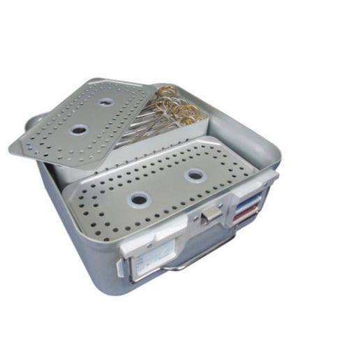 Sterilisationskorb für Instrumente - 13-1119 - Thempson - Aluminium / vergittert