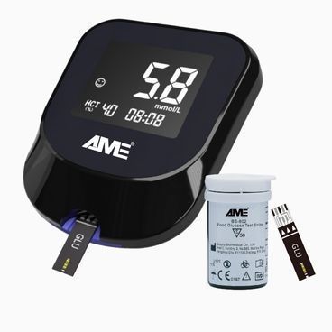 GDH-FAD-Blutzuckermessgerät - BGM713r - AME WORLDWIDE - ohne Code / mit Stechhilfe / Mini