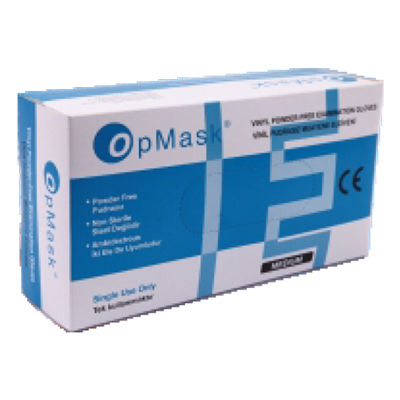 Vinylhandschuh - OpMask - ERENLER MEDIKAL - PVC / für Untersuchungen / puderfrei