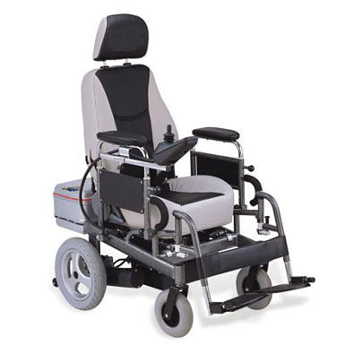 Elektrischer Rollstuhl - KJW-821 - Guangdong Kareway Medical Technology - zur Nutzung im Freien / für den Innenbereich / mit Kopfstütze