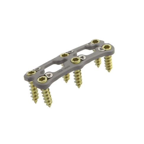 HWS-Arthrodeseplatte - III - Irene Ortho - mit Verriegelung / Metall / 2 Ebenen