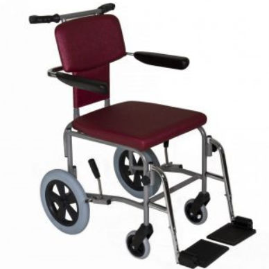Passiver Rollstuhl - RS-1 - Rollstuhlbau Braeunig - für den Innenbereich / mit Fußstütze / grau