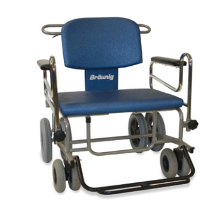 Passiver Rollstuhl - RS-JUMBO - Rollstuhlbau Braeunig - für Übergewichtige / für den Innenbereich / Toiletten