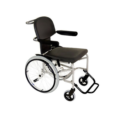 Manueller Rollstuhl - RZ-MINI - Rollstuhlbau Braeunig - für den Innenbereich / mit Fußstütze / grau