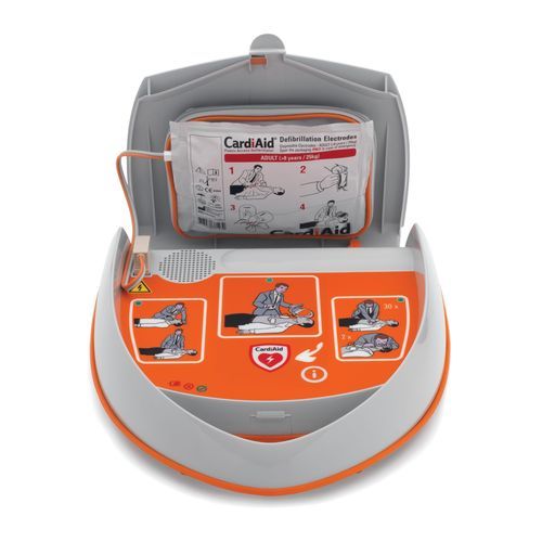 Automatischer externer Defibrillator - CardiAid - Skanray Technologies - für öffentliche Bereiche / Bluetooth / mit EKG-Anzeige