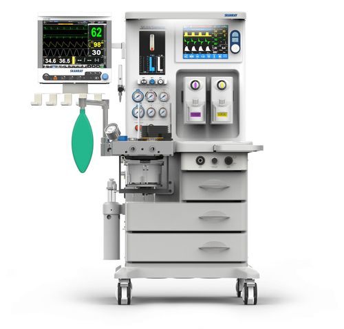 Anästhesiearbeitsplatz für Kinder - SkanSiesta Pro - Skanray Technologies - Rollenstativ / Atmungsmonitoring / mit Ventilator