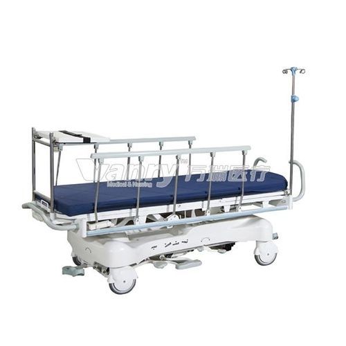 Transport-Fahrtrage - E-3 - Hebei Vanry Medical Devices Co., Ltd. - manuell / höhenverstellbar / mit Seitengittern