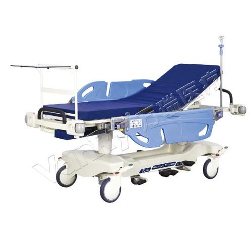 Transport-Fahrtrage - E-3 - Hebei Vanry Medical Devices Co., Ltd. - manuell / höhenverstellbar / zweiteilig