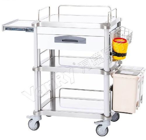 Medizinischer Wagen - E-34-1 - Hebei Vanry Medical Devices Co., Ltd. - Pflege / Lager / Edelstahl