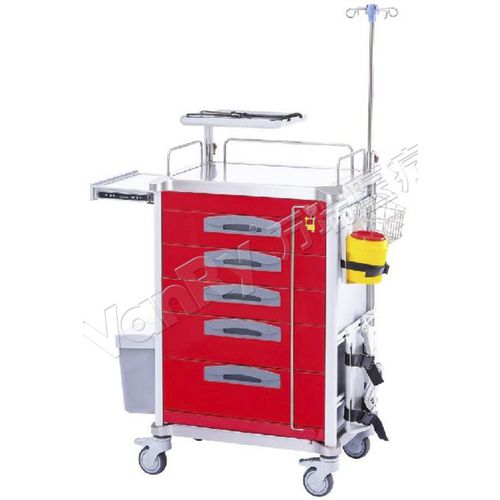 Notfallwagen - E-33 - Hebei Vanry Medical Devices Co., Ltd. - Edelstahl / Aluminium / Kunststoff