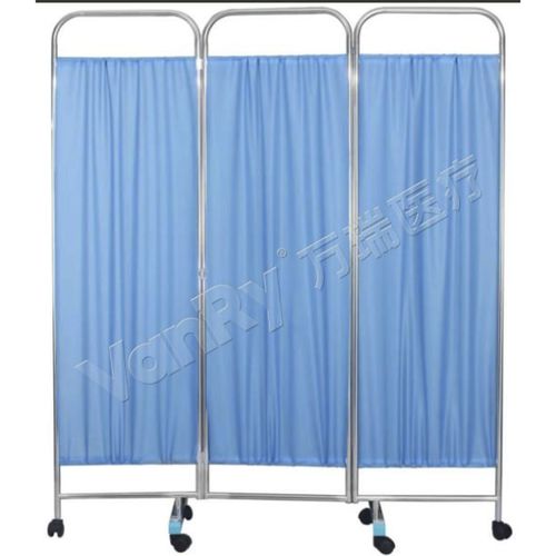 Medizinischer Bettschirm auf Rollen - K-5-1 - Hebei Vanry Medical Devices Co., Ltd. - mobil / 3 Flügel / für Krankenhauszimmer