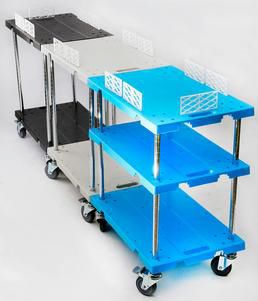 Laborwagen - Dony Trolley - Mehrzweck / Service / mit 3 Regalbrettern