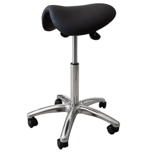 Dentalhocker - 620B - MHC TECHNOLOGY - höhenverstellbar / sattelförmig / schwarz
