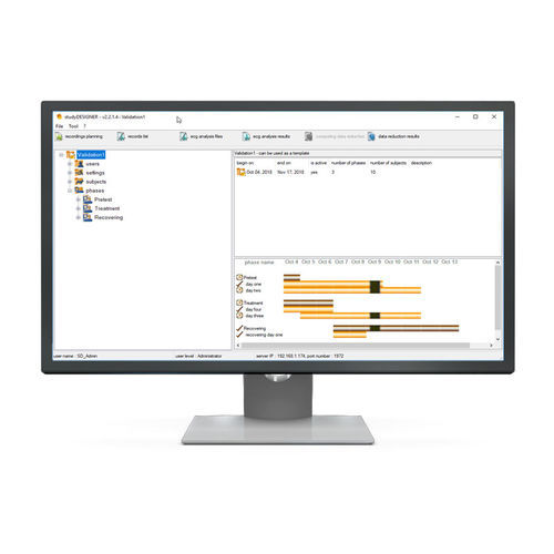 Medizinische Software - studyDESIGNER - emka TECHNOLOGIES - Nachbearbeitung / Analyse / Datenanalyse