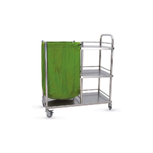 Sackhalterwagen für Kliniken - HWE-20 - Medi Waves - Transport / Wäscherei / mit Platte