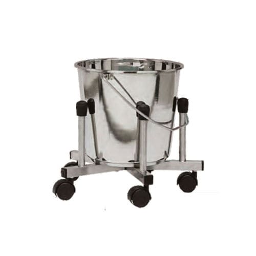 Schalenhalter zur Montage auf Rollwagen - HWE-18 - Medi Waves - Edelstahl