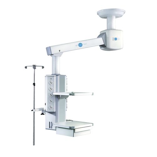 Motorisierter Verteilerarm - PWM 100 - AMCAREMED TECHNOLOGY - deckenmontiert / für OP-Saal / mit Gelenk