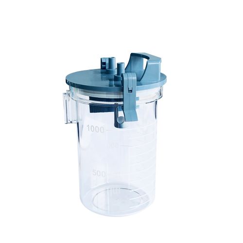 Absaugbehälter für Körperflüssigkeiten - SJ-1L - AMCAREMED TECHNOLOGY - aus Polycarbonat / autoklavierbar