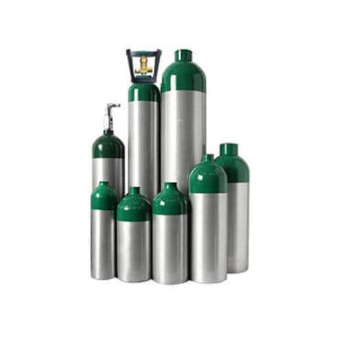 Aluminium-Medizingasflasche - CA series - AMCAREMED TECHNOLOGY - unmagnetisch / grau