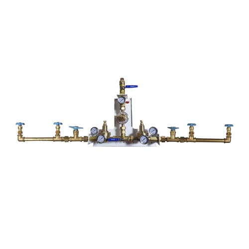 Medizinisches Gasversorgungssystem / für Zufuhr - AM-300DX - AMCAREMED TECHNOLOGY - manuell / halbautomatisch / Umschalter