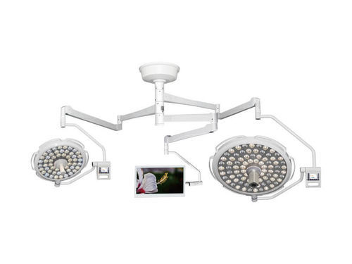 Deckenmontierte OP-Leuchte - AM-G700/500LED-TV - AMCAREMED TECHNOLOGY - LED / mit 3 Armen / 95