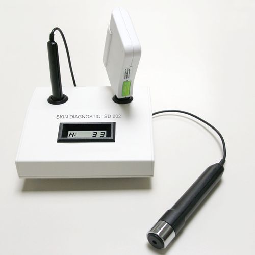 System zur Analyse der Hautfeuchtigkeit - SD 202 - Courage + Khazaka Electronic - Talggehalt der Haut / transepidermaler Wasserverlust / pH-Wert der Haut