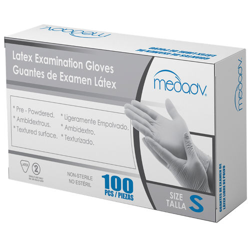 Latexhandschuh - MEDAS INC - für Untersuchungen / 100er-Packung
