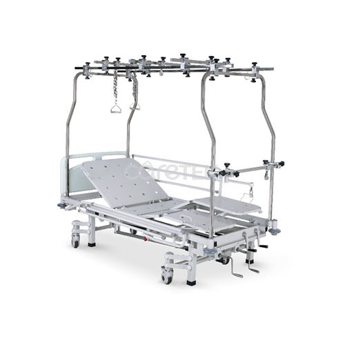 Pflegebett - M410-04 - Caretek Medical - manuell / höhenverstellbar / auf Rollen