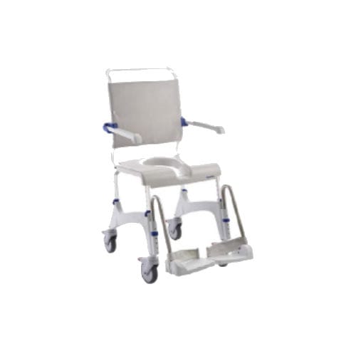 Duschstuhl mit Armlehnen - 7.10.900 - Caretek Medical - auf Rollen / mit Fußstütze / Toilette