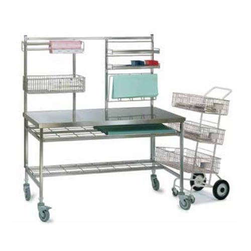 Mehrzweckwagen - StériCADDIE - PCM HABILCLASS - Medi.Caddie® - Service / Edelstahl / mit Korb