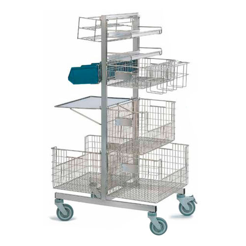 Medizinischer Wagen - H.1500 - PCM HABILCLASS - Medi.Caddie® - für Kliniken / für Sterilisationsmaterial / Mehrzweck