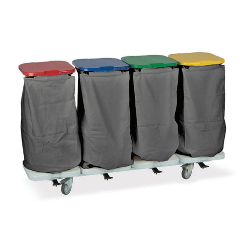 Medizinisch Sackhalterwagen - BILANCIA - PCM HABILCLASS - Medi.Caddie® - Wäscherei / 4 Säcke