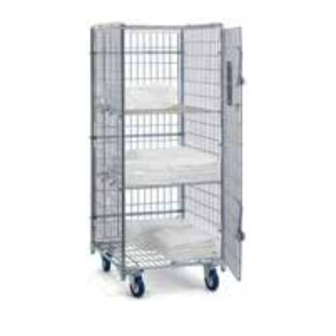 Medizinischer Wagen - MONOBLOC SECURITY ROLL - PCM HABILCLASS - Medi.Caddie® - Mehrzweck / für Transport / mit 3 Regalbrettern