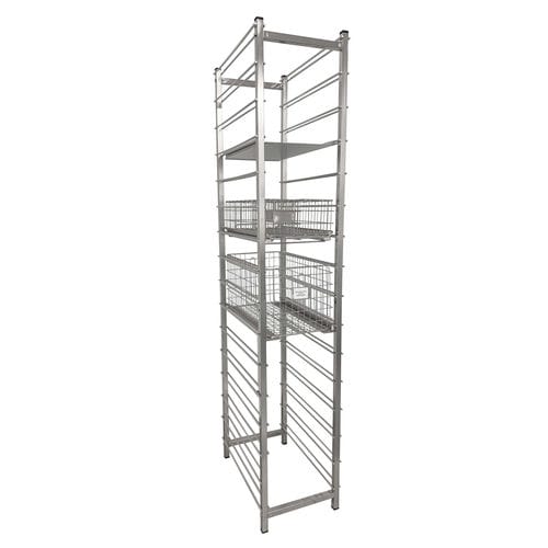 Modulares Regal - H.1150 - PCM HABILCLASS - Medi.Caddie® - für Behälter / vergittert / Edelstahl