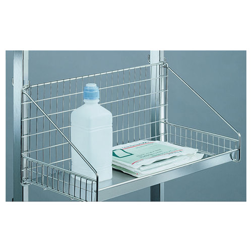 Multifunktionsregal - 2 258 03 18 - PCM HABILCLASS - Medi.Caddie® - Edelstahl / wandmontiert / vergittert