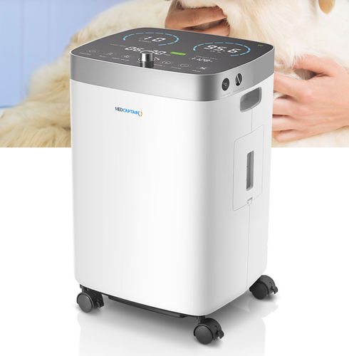 Medizinisch Sauerstoffkonzentrator - UniOxy C5 - Medcaptain Medical Technology - auf Rollen / hochrein