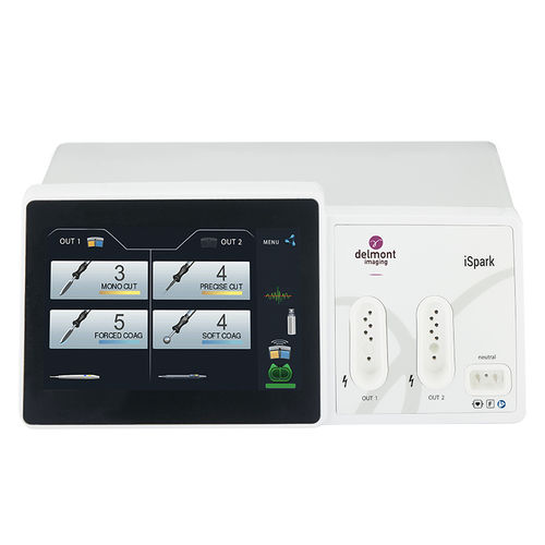 Koagulations-Elektrochirurgiegerät - iSpark - Delmont imaging - Schneid / Hochfrequenz / mit Touchscreen