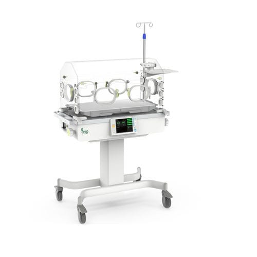Inkubator für Neugeborene auf Rollen - EcoLa2000 - BNG MEDICAL INSTRUMENTS - mit Monitor / mit 6 Zugangsfenstern
