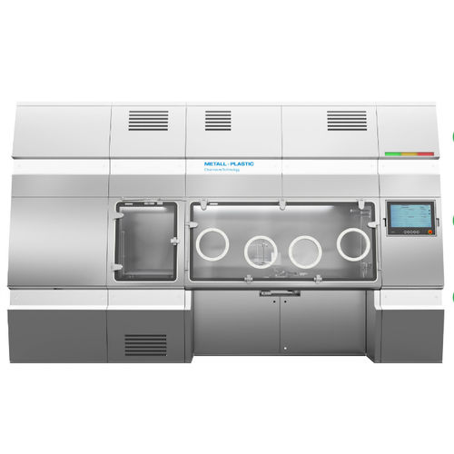 Isolator für Keimfreiheitstests - STISO - Metall + Plastic - Transfer / für Produktion / bodenstehend
