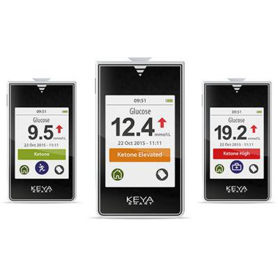 Bluetooth-Blutzuckermessgerät - KEYA® Smart - Inside Biometrics Ltd - GDH-FAD / Ketonämie / mit Stechhilfe