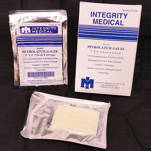 Steriles Polsterbinde - Petrolatum - Integrity Medical Devices - hypoallergen