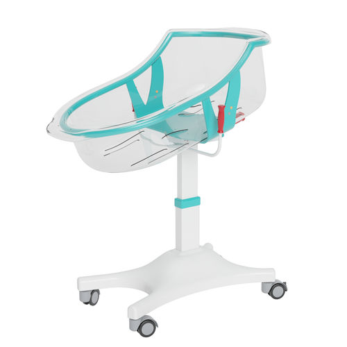 Höhenverstellbare Wiege für Krankenhäuser - DP 7010 - Trinodal - Trendelenburg / auf Rollen / transparent