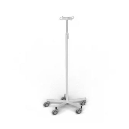 Infusionsständer auf Rollen - DW 1031 - Trinodal - 4 Haken / Edelstahl