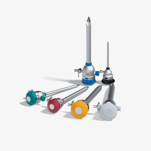 Laparoskopischer Trokar - EndoLine - EMD - Endoscope Device Manufacturing and Sales - mit Klinge / mit abgerundeter Spitze / mit Einblaseport