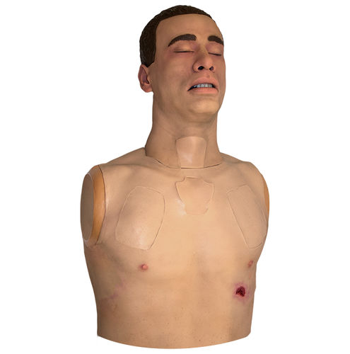 Patientensimulator für intraossäre Infusion - KGS-TFX-C-APL-1 - TraumaFX Solutions, Inc. - zur Versorgung von Schusswunden / Atemwegsmanagement / Oberkörper